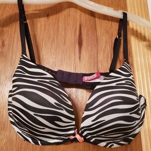 36C NWOT Victoria's Secret PINK push up bra zebra